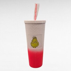 Grinch Ombré Tumbler Red and White Holiday Tumbler 24oz